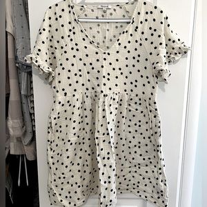 Madewell polkadot mini dress